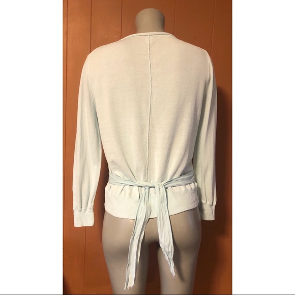 J. Crew V-Neck Belted Cotton Cardigan L - Picture 4 of 9